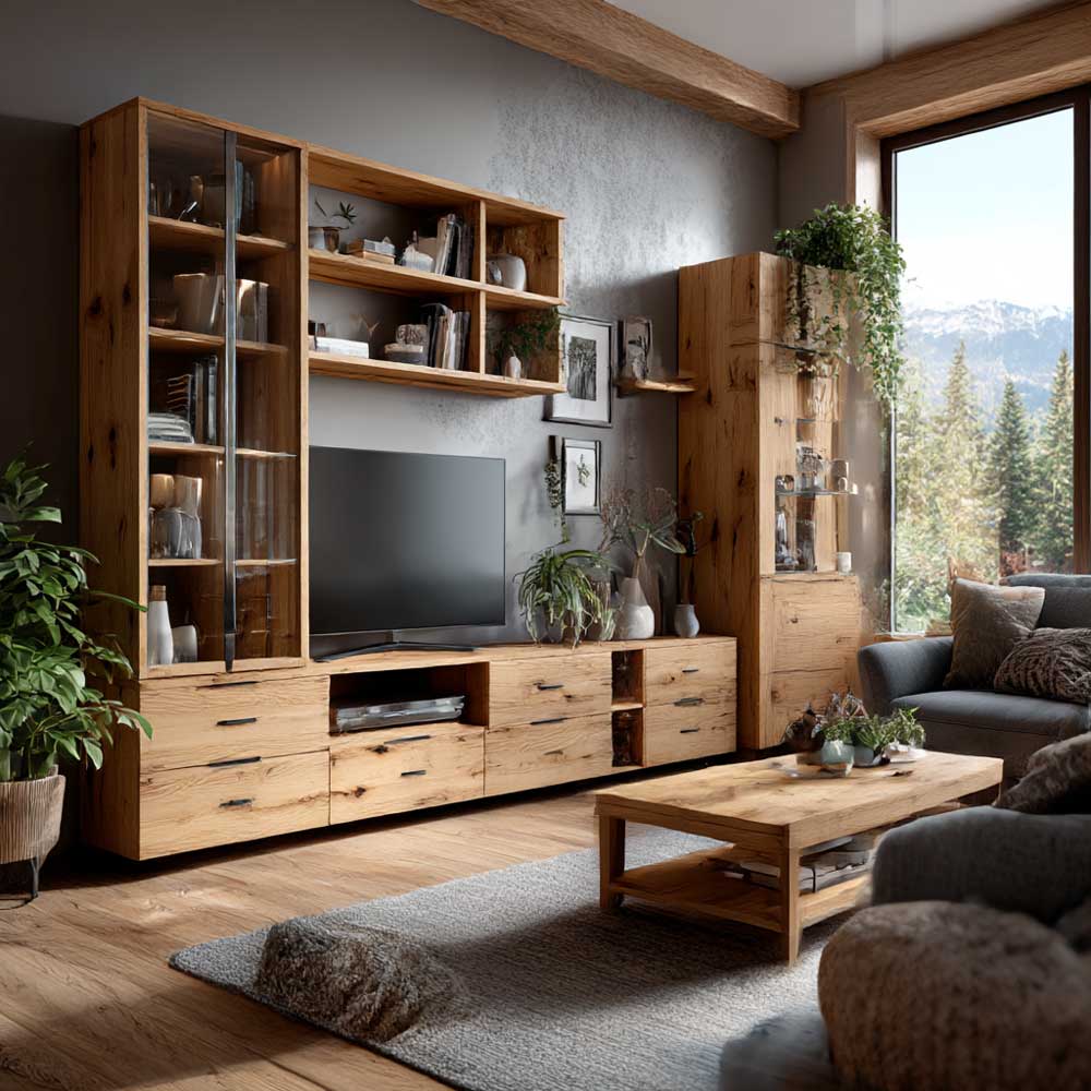 Jasne meble sosnowe w skandynawskim stylu