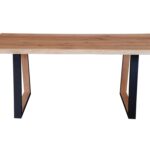 Stół debowy Gavardo 100x200 czarne nogi