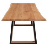 Stół debowy Gavardo 90x180 czarne nogi