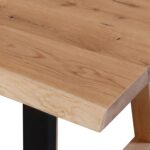 Stół debowy Gavardo 90x180 czarne nogi