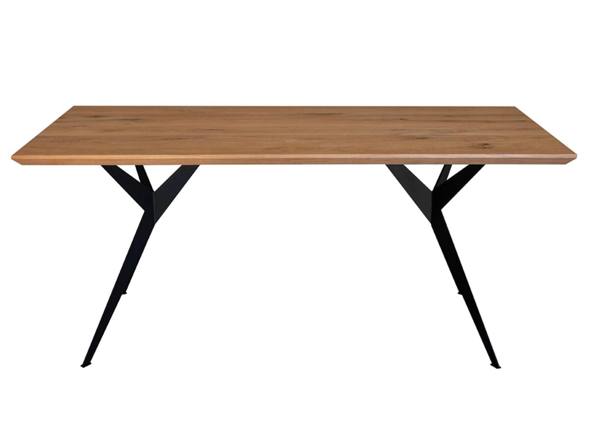 Stół dębowy na metalowych nogach 100x200