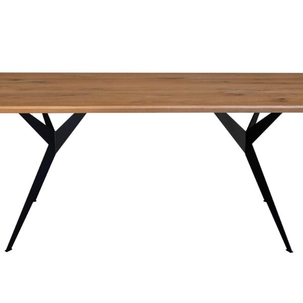 Stół dębowy na metalowych nogach 100x200