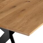 Stół dębowy na metalowych nogach 100x200