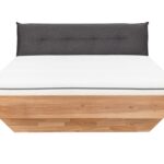 Stylowe Łóżko Dębowe do Sypialni z Pojemnikiem Garo B