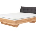 Stylowe Łóżko Dębowe do Sypialni z Pojemnikiem Garo B