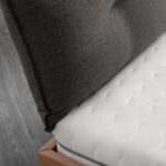 Stylowe Łóżko Dębowe do Sypialni z Pojemnikiem Garo B