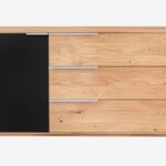 Drewniana komoda z litego drewna Eleana 1T3L