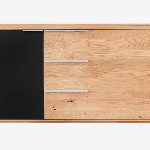 Drewniana komoda z litego drewna Eleana 1T3L