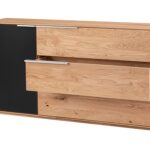 Drewniana komoda z litego drewna Eleana 1T3L