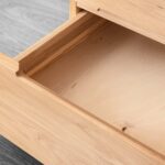 Drewniana szafka nocna z litego drewna Macari 3L