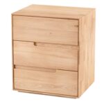 Szafka nocna z litego drewna Kobko 3L