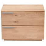 Szafka nocna drewniana z litego drewna Arella 2L-RE