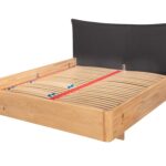 Łóżko Dębowe w Stylu Nowoczesnym Lelina B