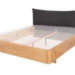 Łóżko Dębowe w Stylu Nowoczesnym Lelina B