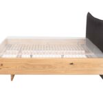 Łóżko Dębowe w Stylu Nowoczesnym Lelina B