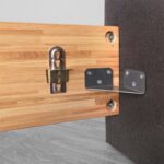 Łóżko Dębowe w Stylu Nowoczesnym Lelina B