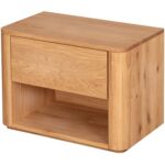 Szafka nocna z litego drewna Lelina 1L