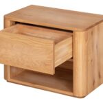 Szafka nocna z litego drewna Lelina 1L