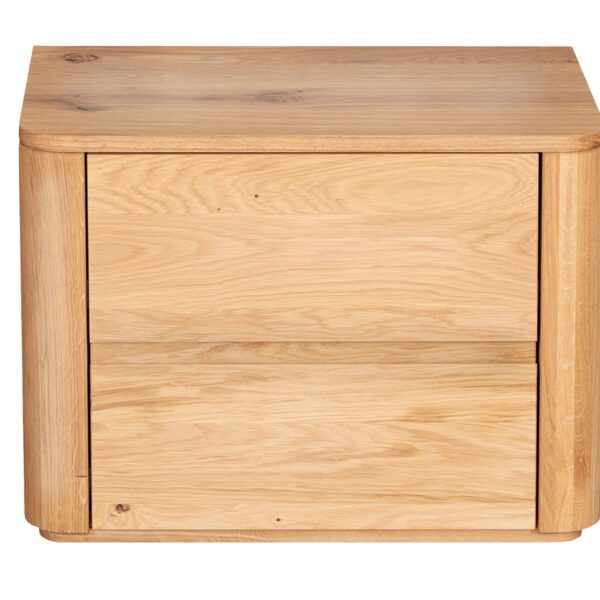 Drewniana szafka nocna z litego drewna Lelina 2L