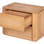 Drewniana szafka nocna z litego drewna Lelina 2L