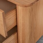 Drewniana szafka nocna z litego drewna Lelina 2L