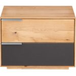 Elegancka szafka nocna z litego drewna Eleana 2L-RE