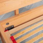 Łóżko Bukowe do Sypialni w Stylu Nowoczesnym Lanoret