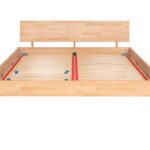 Łóżko Bukowe do Sypialni w Stylu Nowoczesnym Lanoret