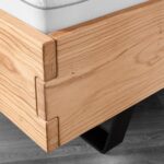 Wygodne Łóżko Dębowe z Pojemnikiem Taverika B DĄB