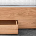 Łóżko Dębowe do Nowoczesnych Wnętrz Lelina L