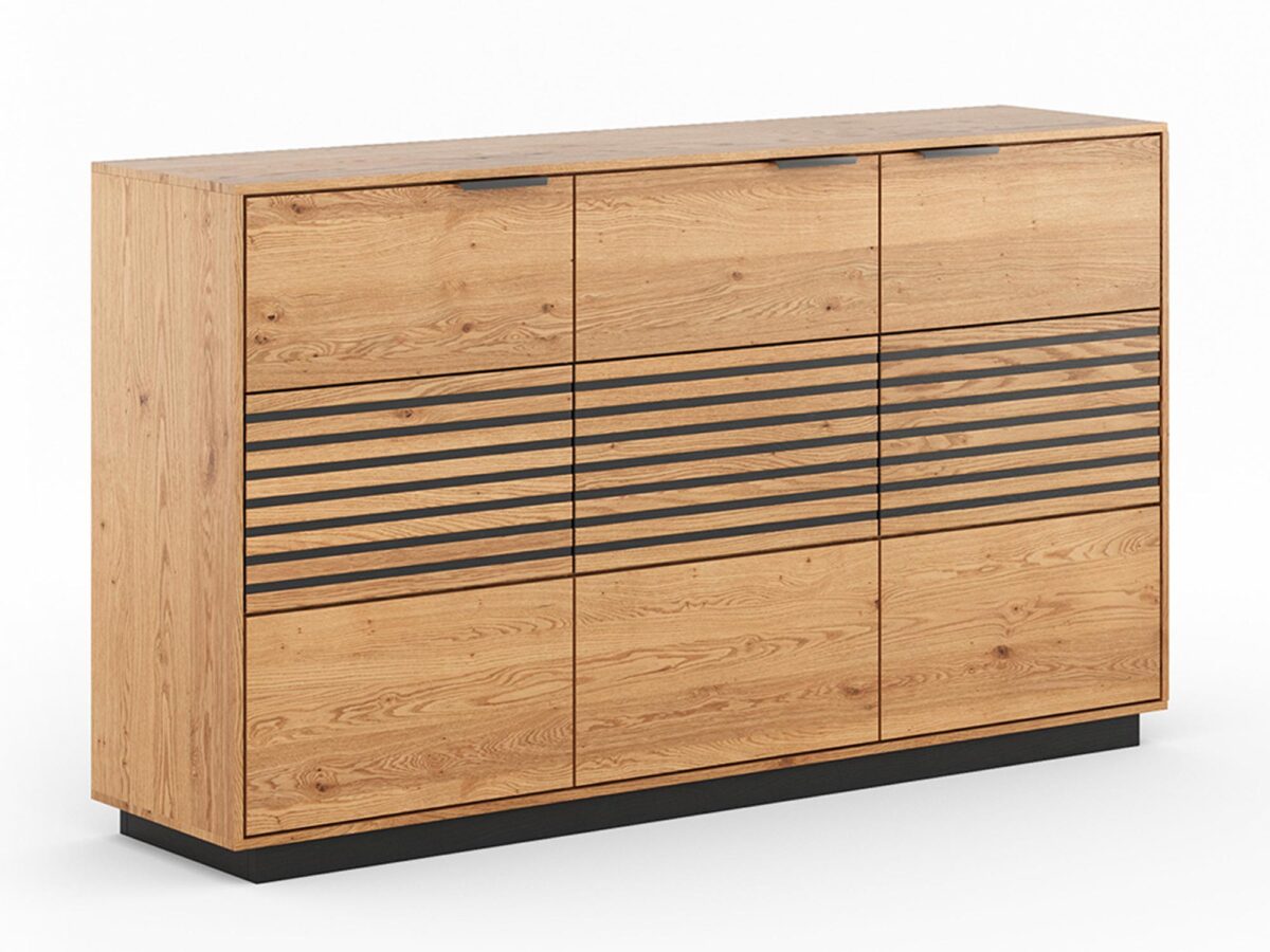 Dębowa Nowoczesna Komoda Loftwood