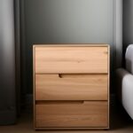 Szafka nocna z litego drewna Kobko 3L