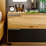 Elegancka szafka nocna z litego drewna Eleana 2L-RE