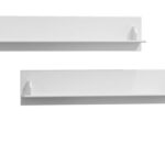 Dwie półki białe drewniane do pokoju INGRID