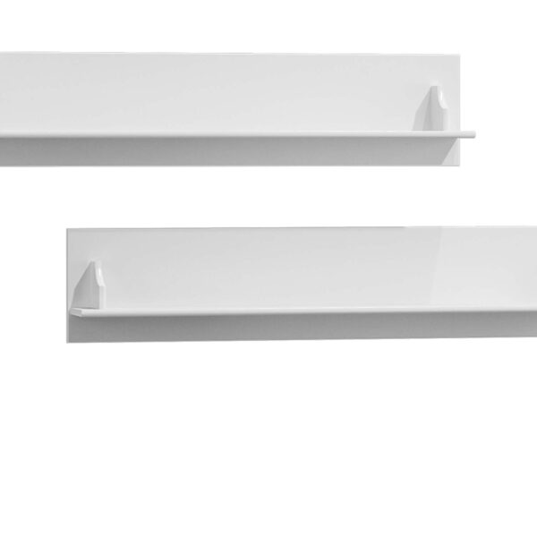 Dwie półki białe drewniane do pokoju INGRID