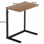 Stolik Pomocniczy Regulowany Drewniano-Metalowy – Metron