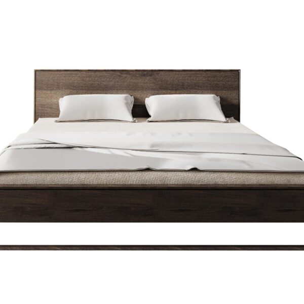 Klasyczne Łóżko Dębowe Dąb Dymiony Sogno