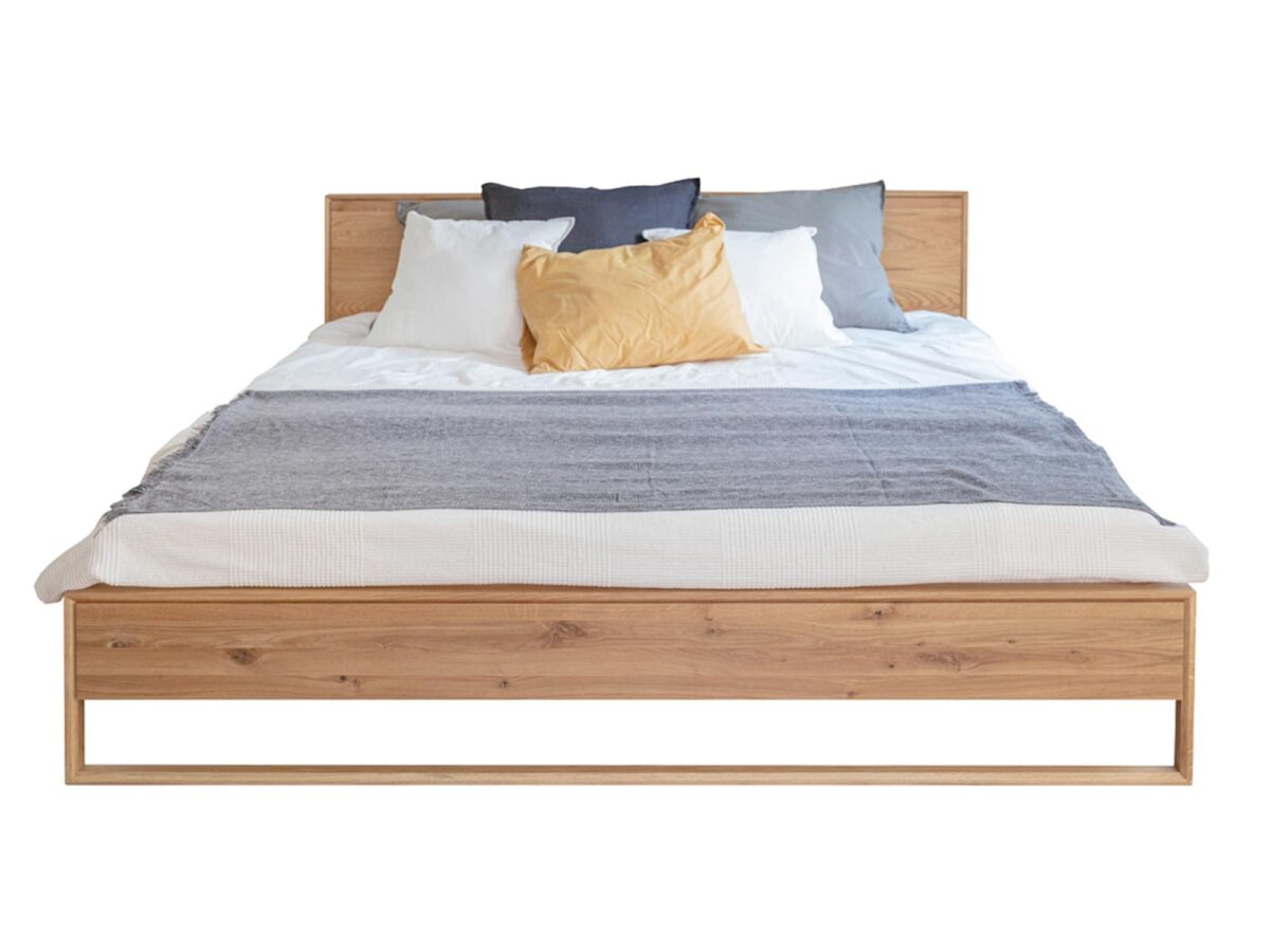 Klasyczne Łóżko Dębowe Dąb Olejowany Sogno