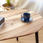 Stolik kawowy z drewna orzechowego Awokado