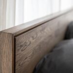 Klasyczne Łóżko Dębowe Dąb Dymiony Sogno