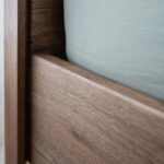 Klasyczne Łóżko Dębowe Dąb Dymiony Sogno