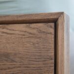 Klasyczne Łóżko Dębowe Dąb Dymiony Sogno