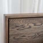 Klasyczne Łóżko Dębowe Dąb Dymiony Sogno