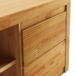 Szafka RTV Dębowa Ryflowana 140 cm – Castoro 41