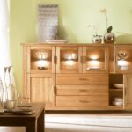 Barek dębowy do salonu Isumi