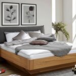 Stylowe Łóżko Dębowe z Eleganckim Wykończeniem Elona B