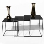 Stolik Kawowy Szklany 3 w 1 – Crystal