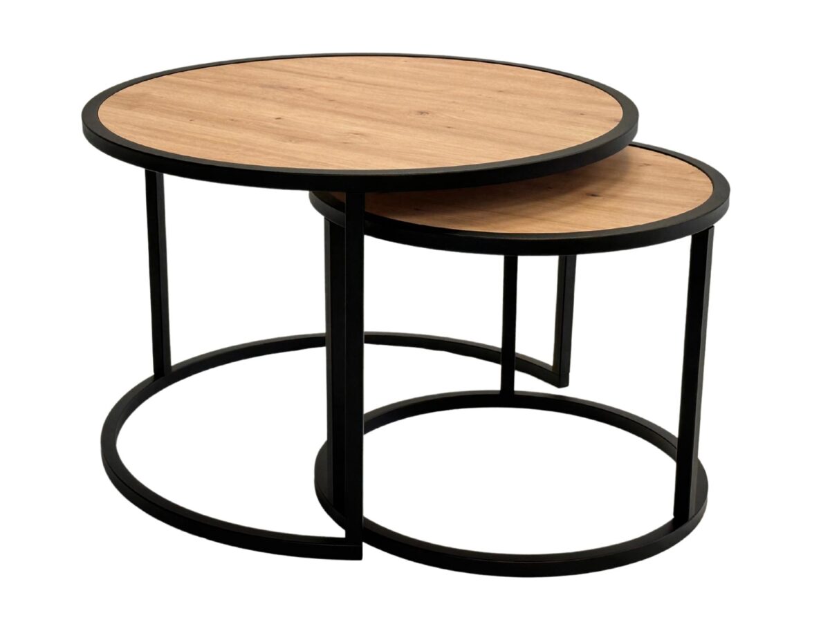 Zestaw Stoliki Nowoczesne Industrialne – Loft