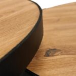 Zestaw Stolików Kawowych z Obrzeżem Skórzanym 25 mm – Artisan 02