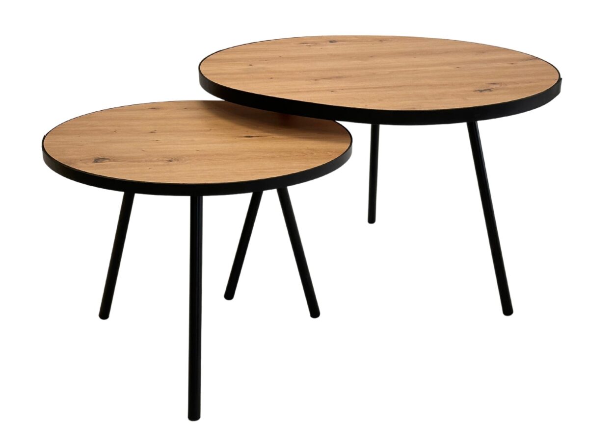 Wysokie Stoliki Kawowe Zestaw 2 szt. – Artisan 01